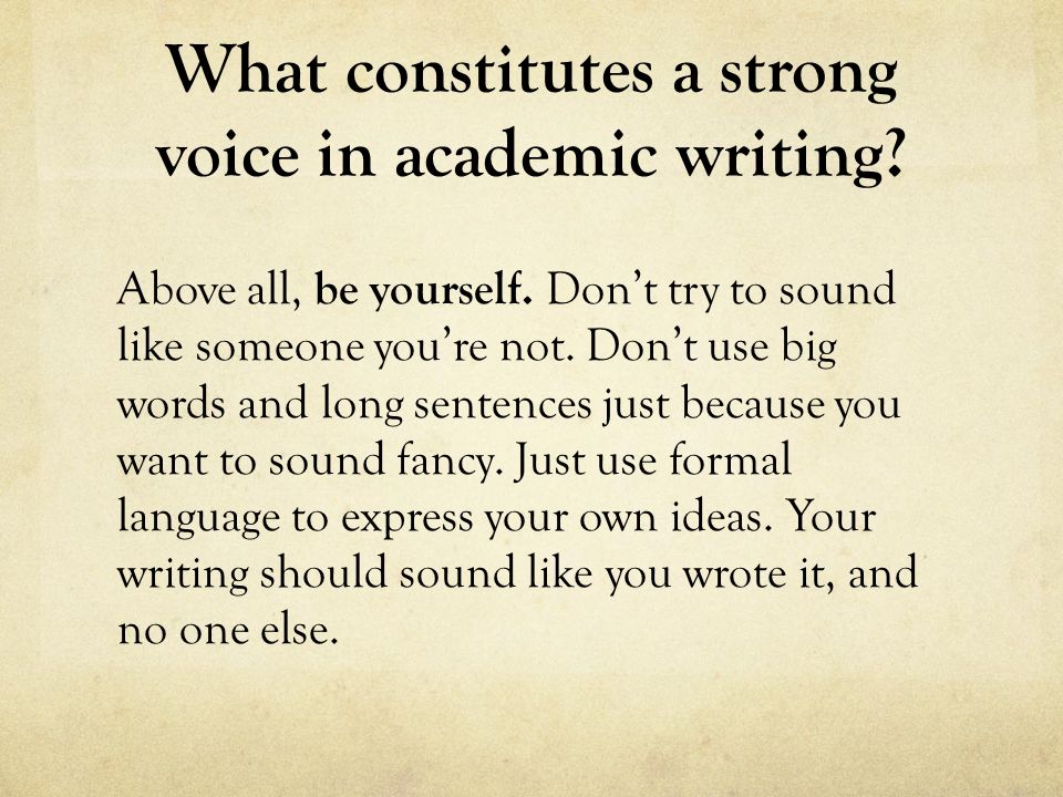 Definition of Academic Writing